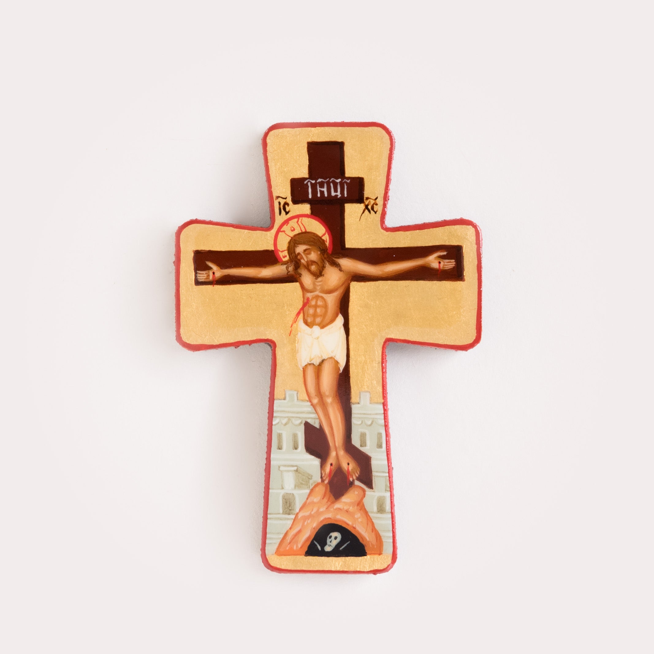 Crucifijo Mini - Icono Pintado a Mano