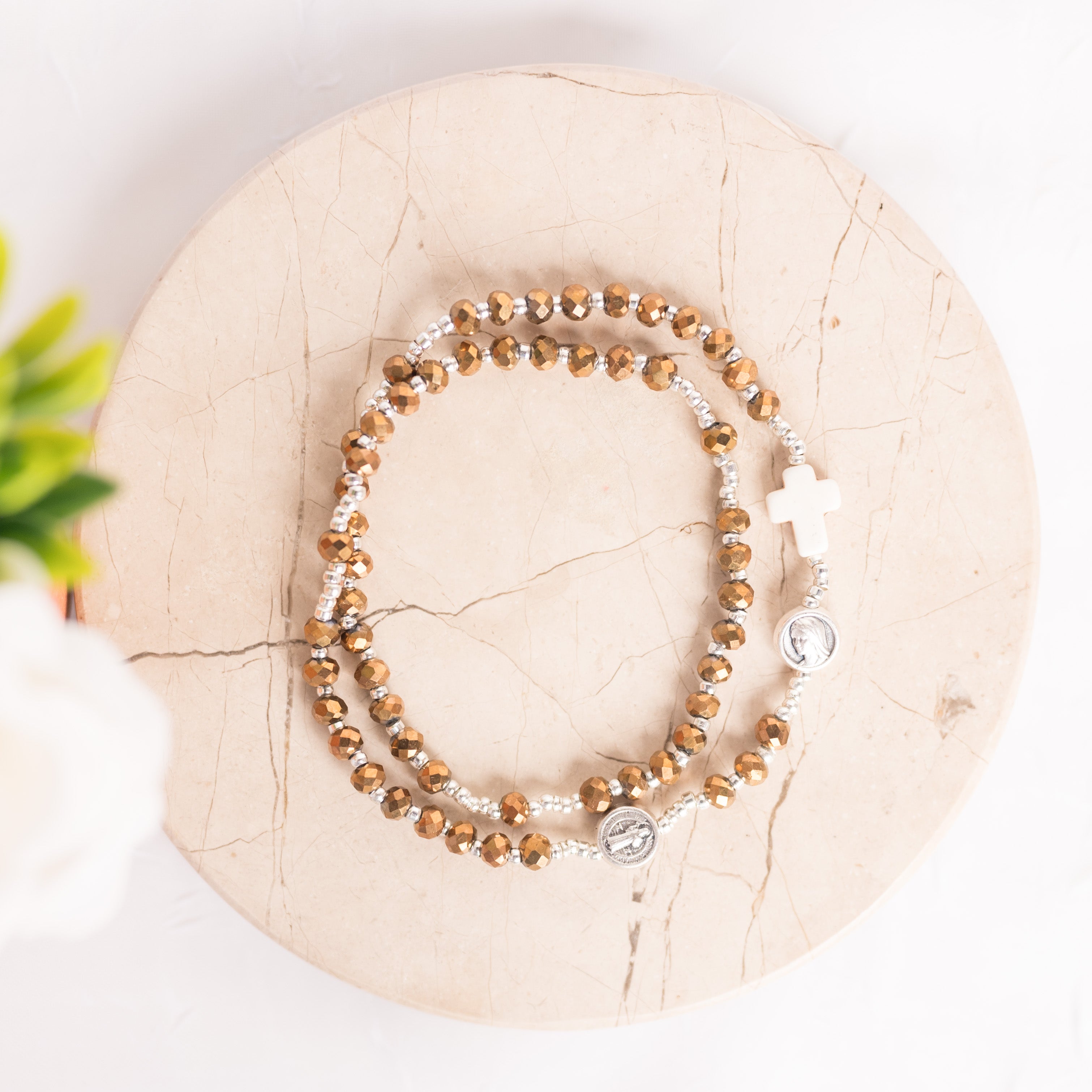 Rosario Pulsera Cristal