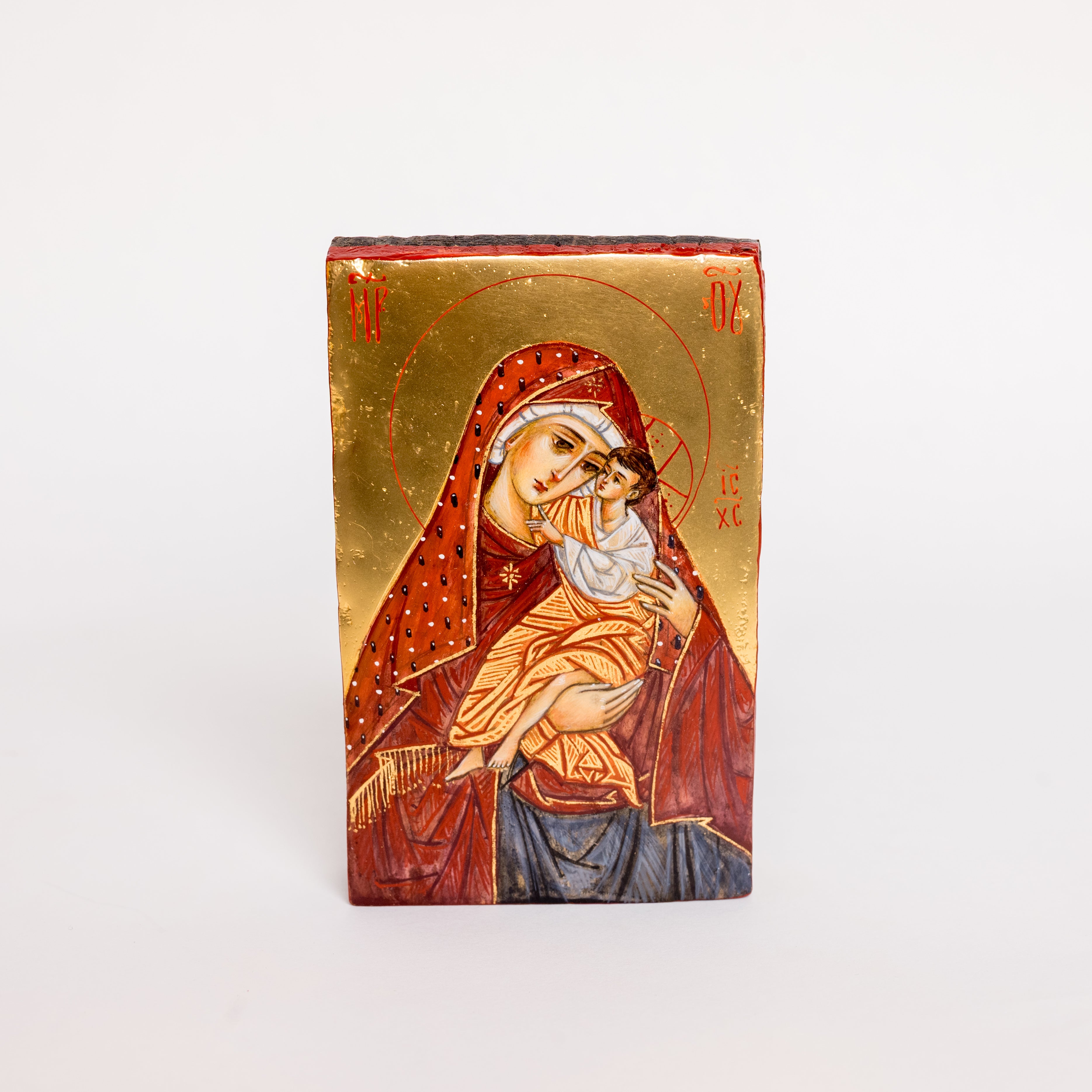 Virgen de la Misericordia - Icono Pintado a Mano