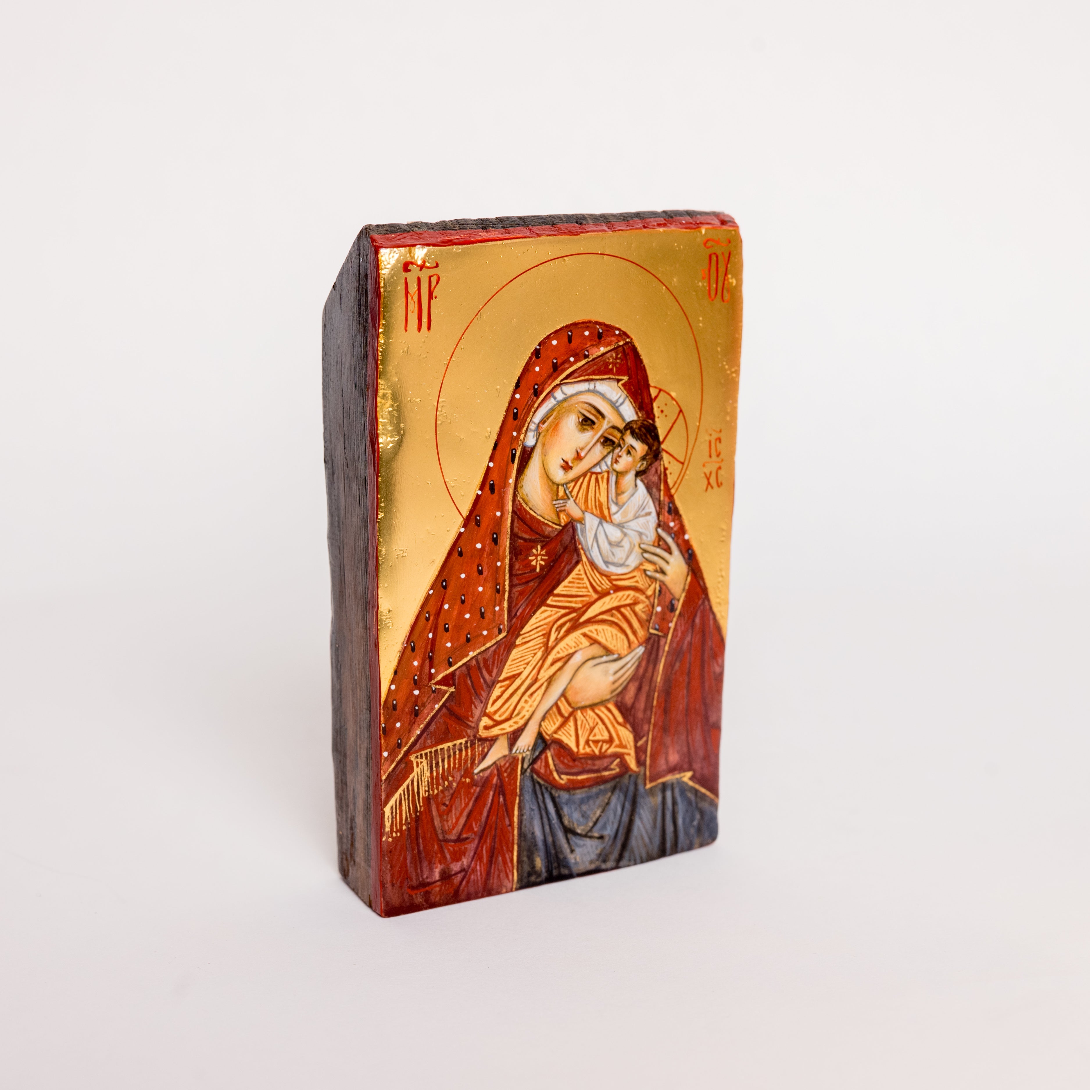 Virgen de la Misericordia - Icono Pintado a Mano