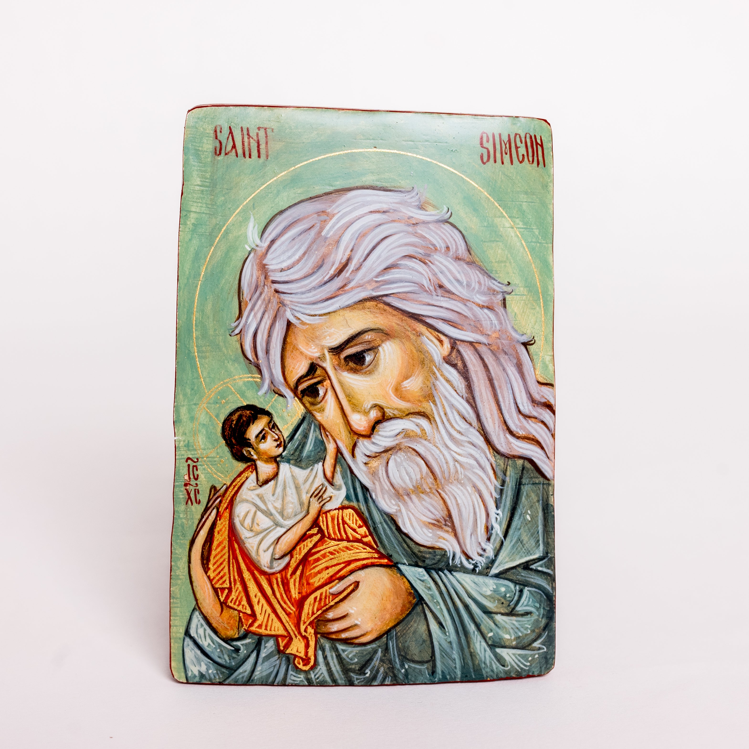 San Simeón- Icono Pintado a Mano