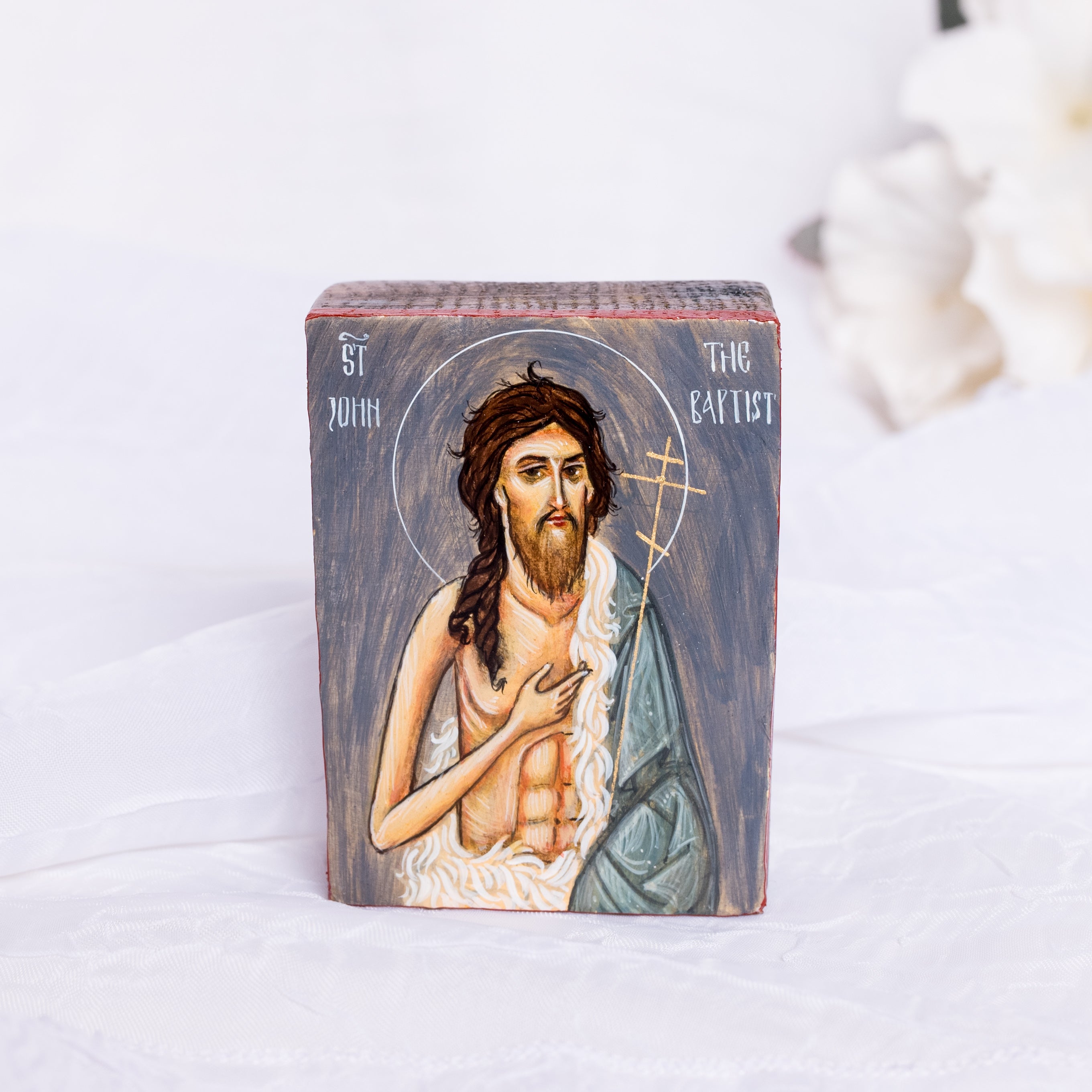 San Juan Bautista - Icono Pintado a Mano