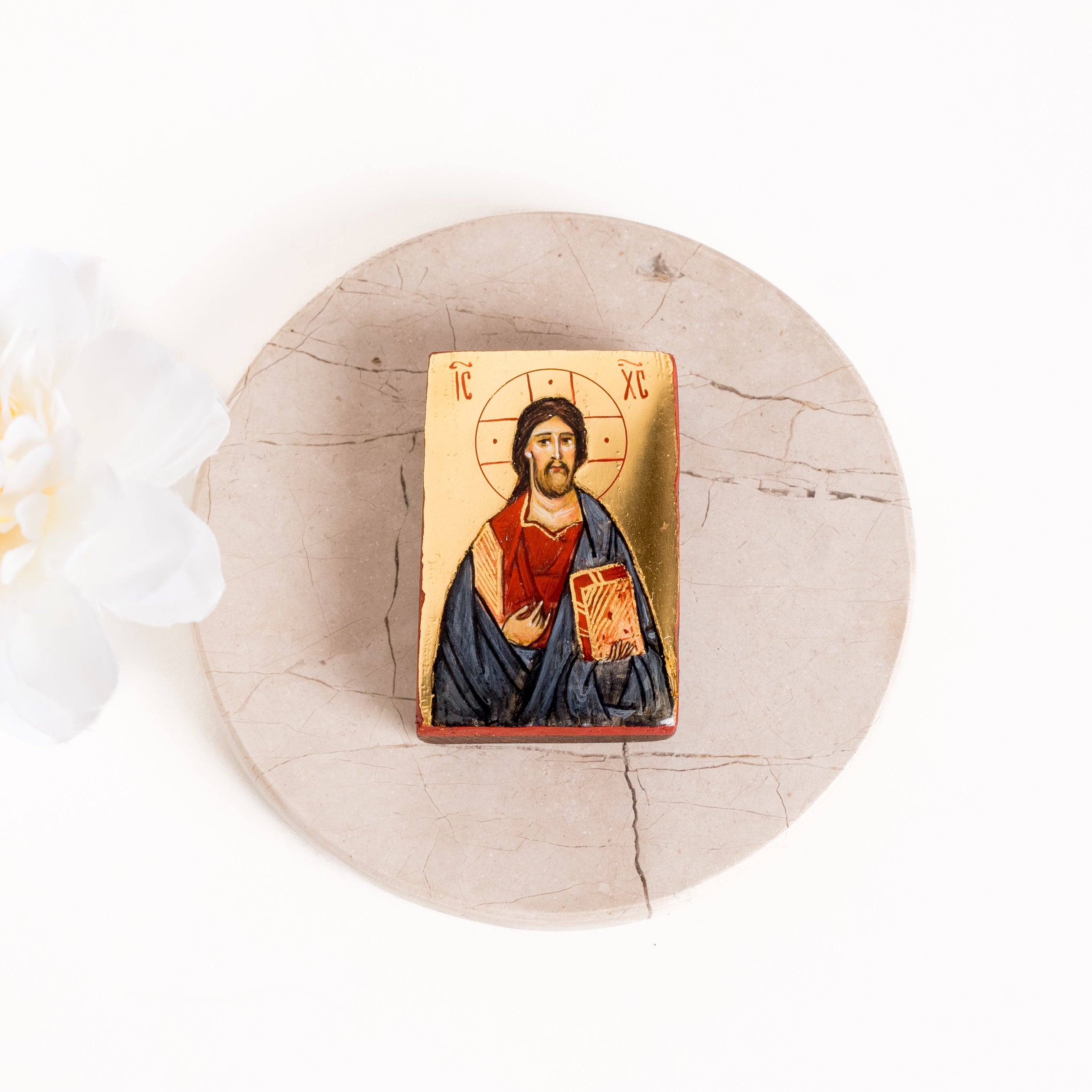 Pantocrator Mini- Icono Pintado a Mano