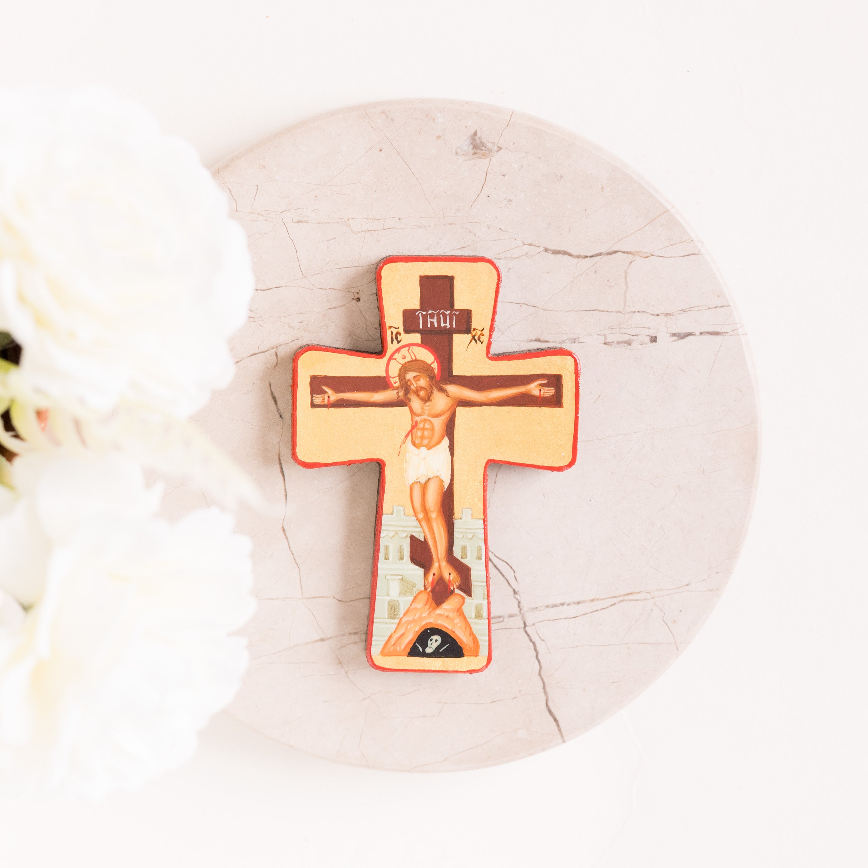 Crucifijo Mini - Icono Pintado a Mano