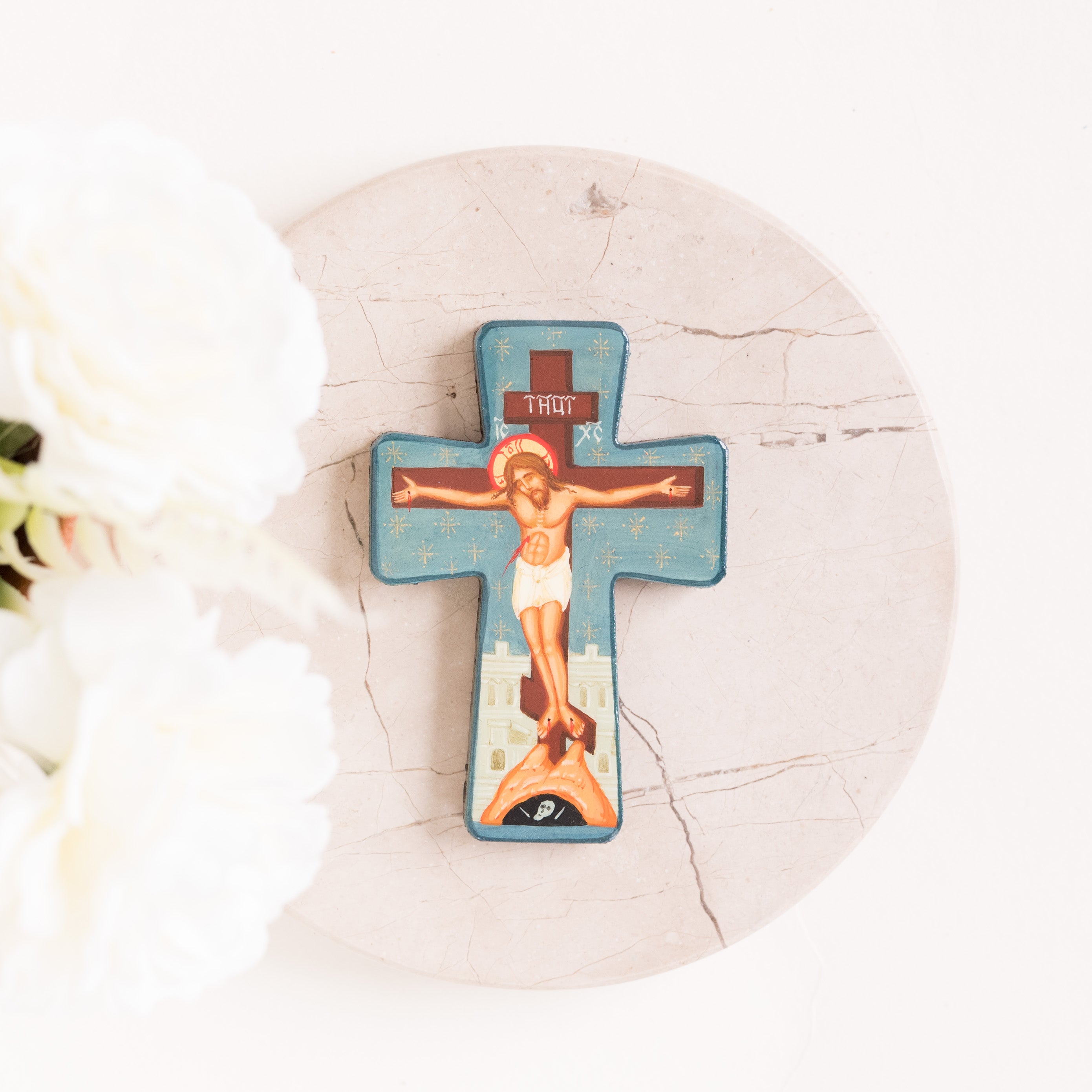 Crucifijo Mini - Icono Pintado a Mano