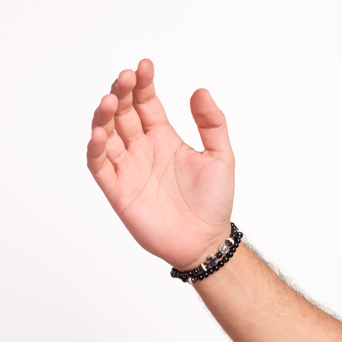 Gospa Black Rosario Pulsera