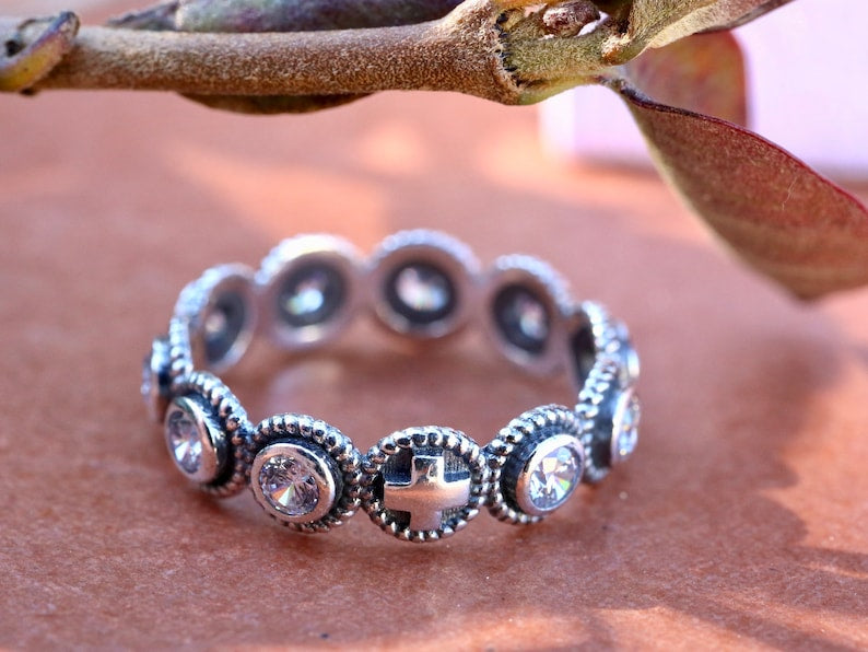 Anillo Decenario Zirconia